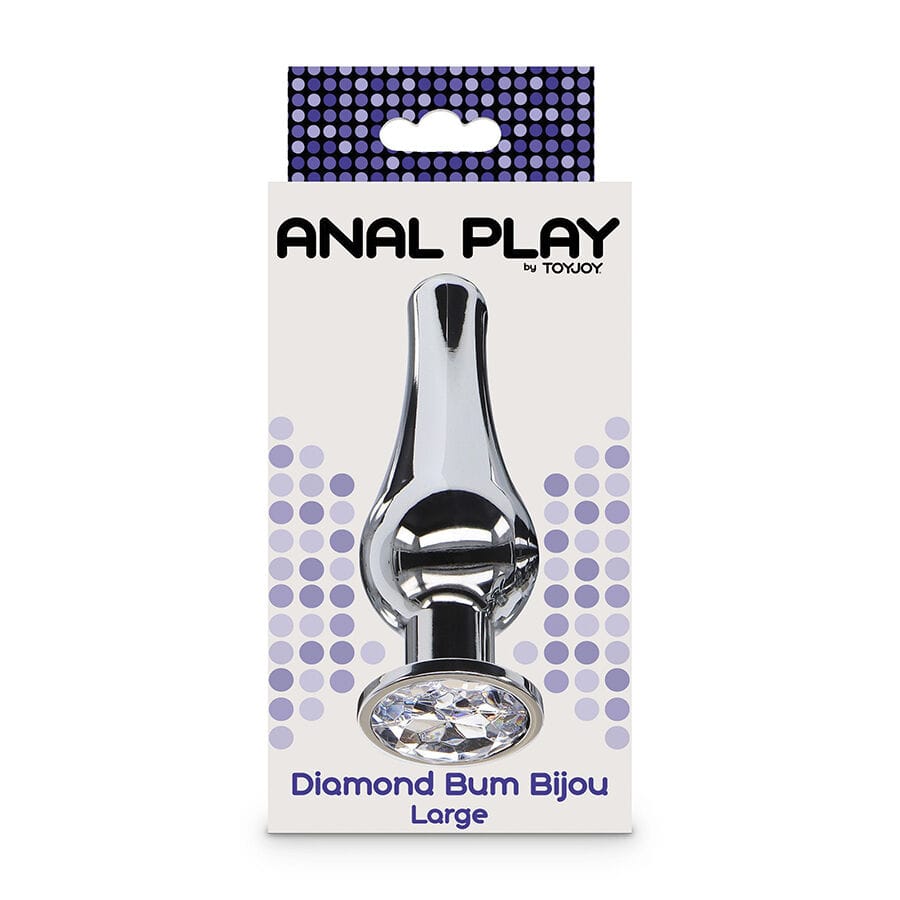 Analplug Anal Play Diamante Bum Bijou Grosser Analstecker 9,5 x 1,8 cm.4