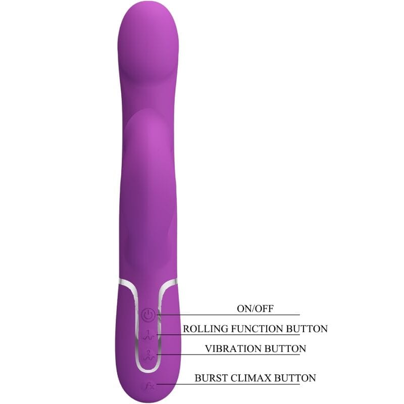 Vibrator 4 in 1 Multifunktionsvibrator & Stimulator Lila
