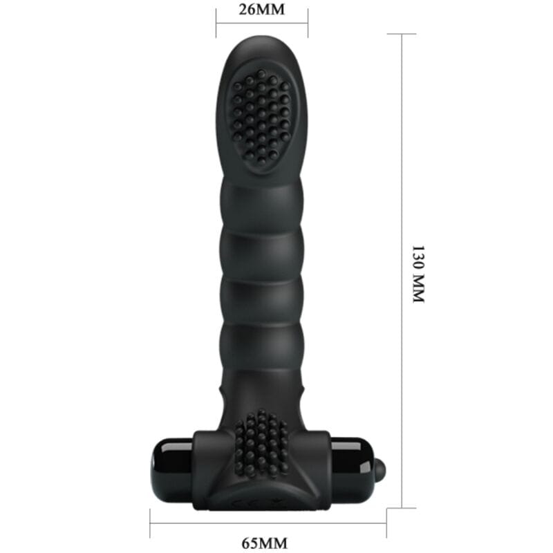 Vibrator Alexander Fingervibrator 10 Vibrationen Schwarz 10 cm