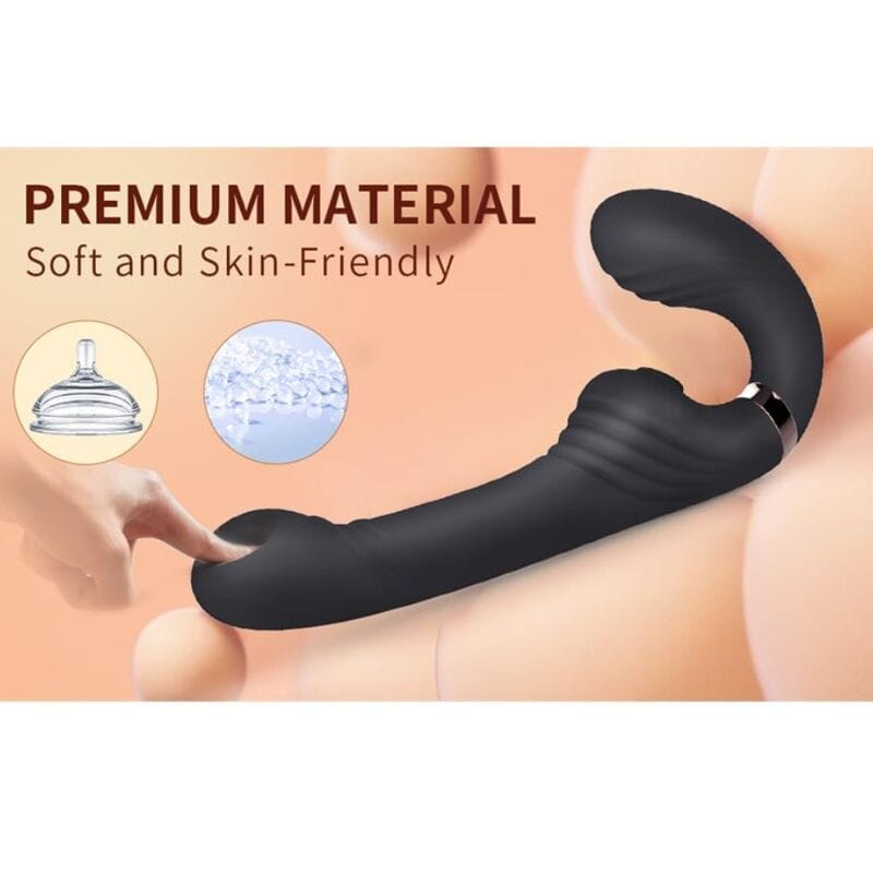 Vibrator Allow doppelt mit Rotation und Stoßfunktion Schwarz – Ansicht 4