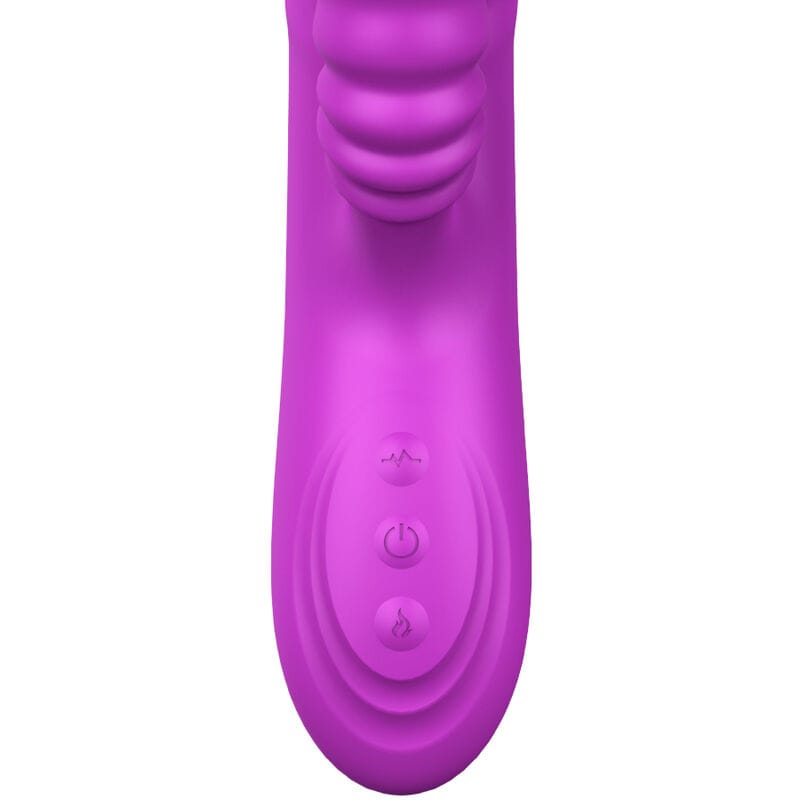 Vibrator Angelia Multifunktionsvibrator Doppelzunge Violetter Wärmeeffekt
