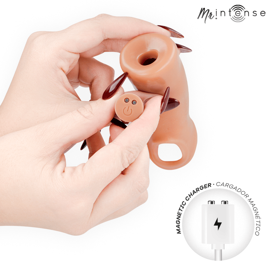 Vibrator Arnold M Penishülle aus Silikon mit Fernbedienung 14,5 cm Ø 4 cm – Ansicht 4