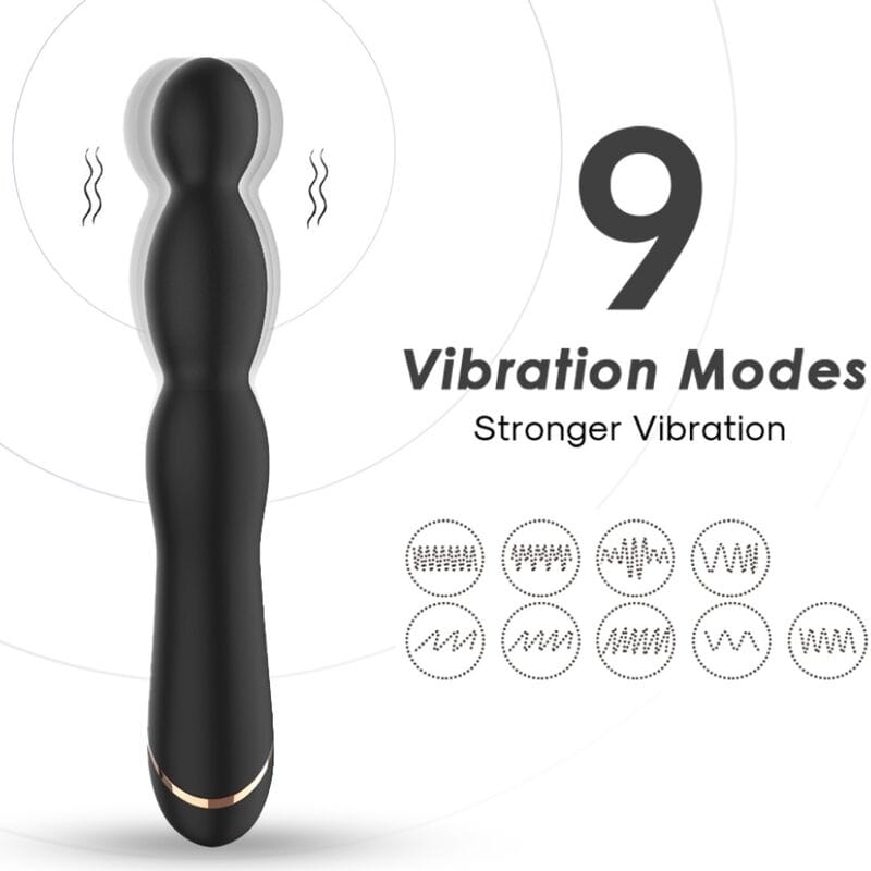 Vibrator Bambu Einstellbar Schwarz