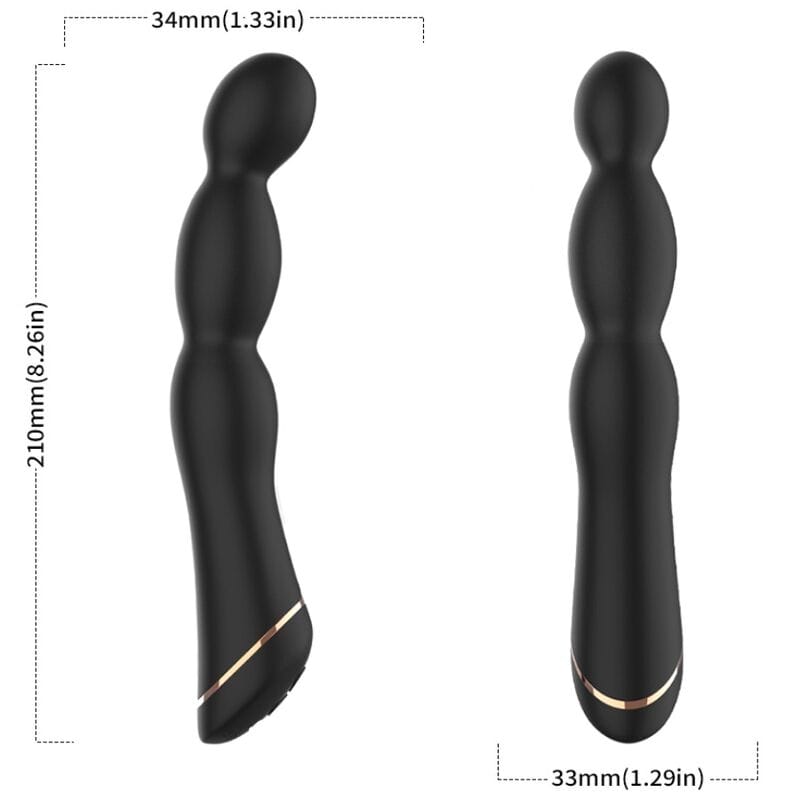Vibrator Bambu Einstellbar Schwarz