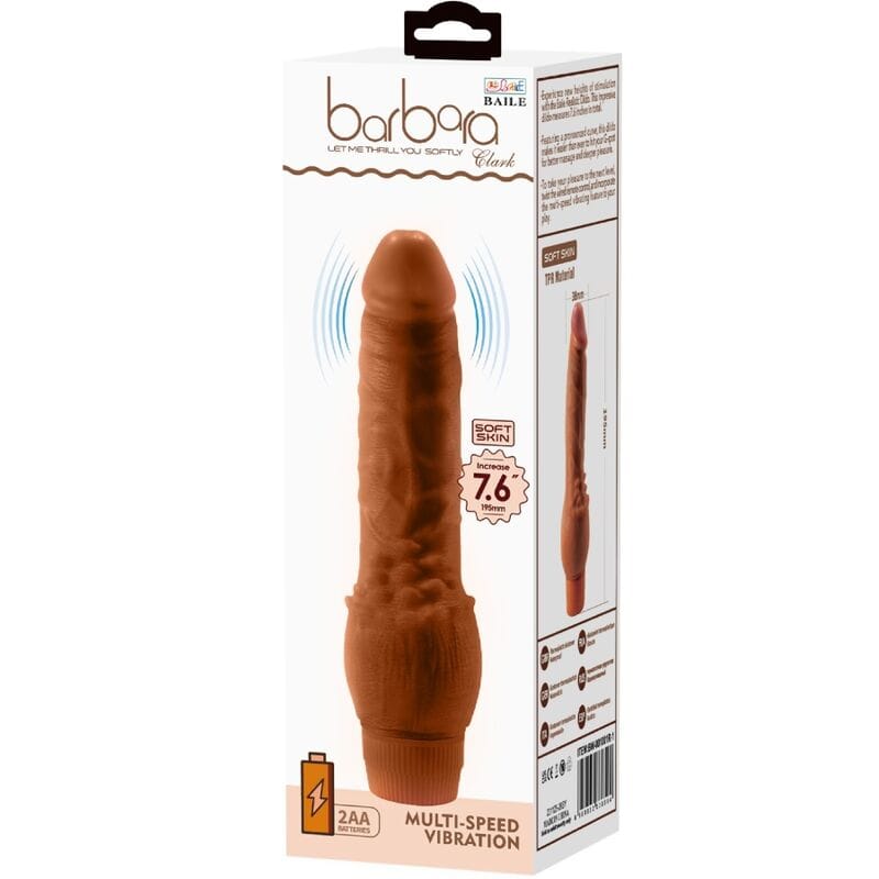 Vibrator Barbara Mulatte 19,5 cm