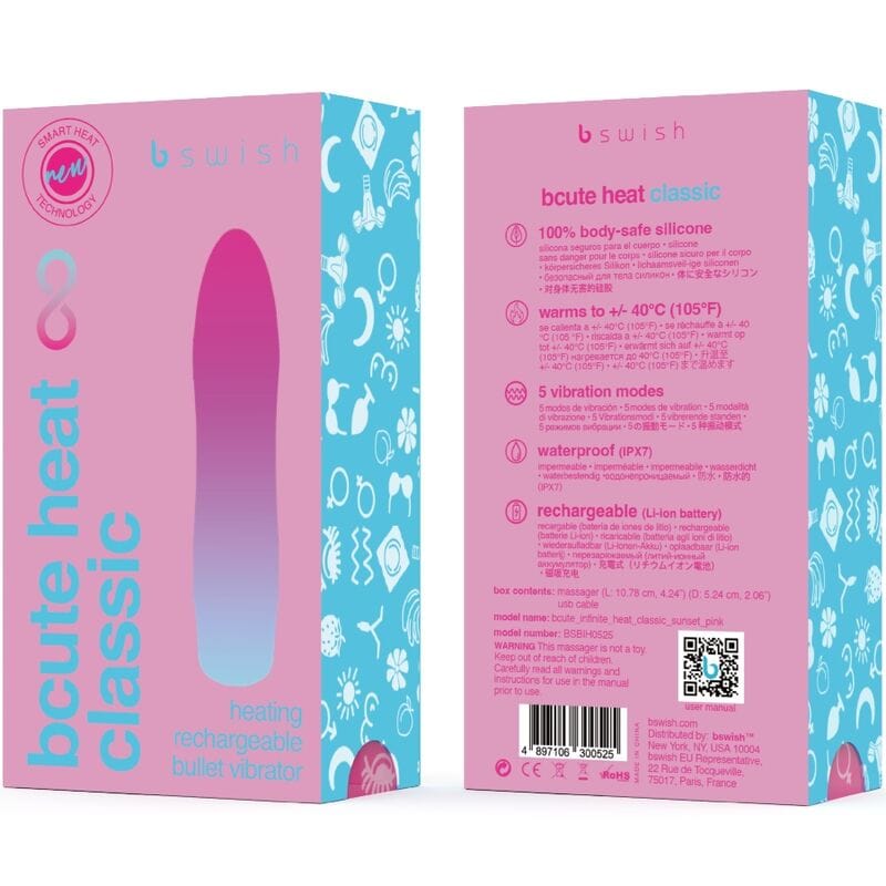 Vibrator Bcute Infinite Heat Classic Heizbarer Pink
