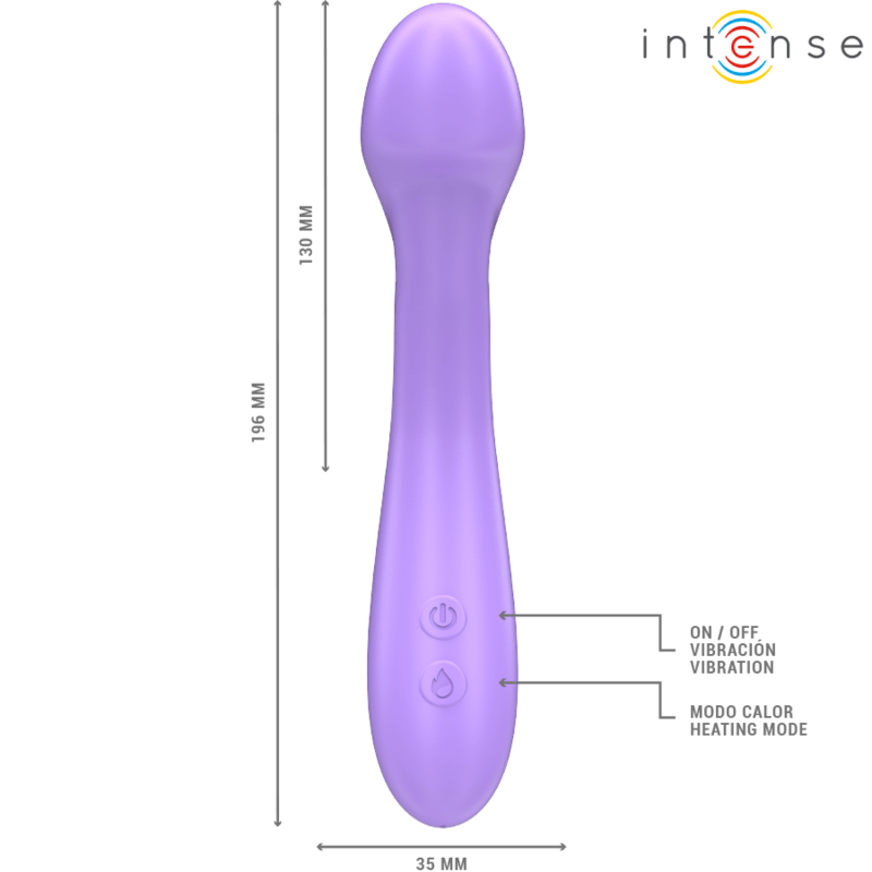 Vibrator Becky Heizbar 7 Vibrationen Lila 19 cm