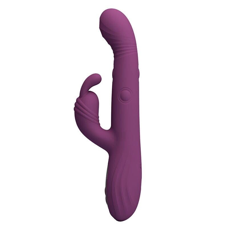 Vibrator Dee Rabbit oszillierend und klopfend Lila – Ansicht 2