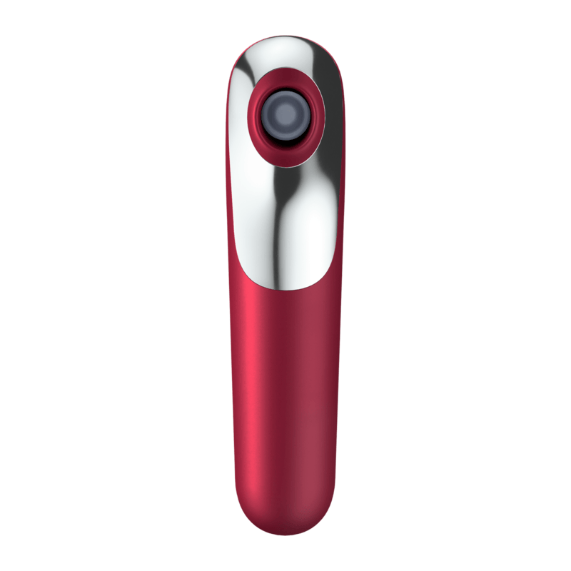 Vibrator Dual Love mit Luftpuls-Sauger Rot – Ansicht 4