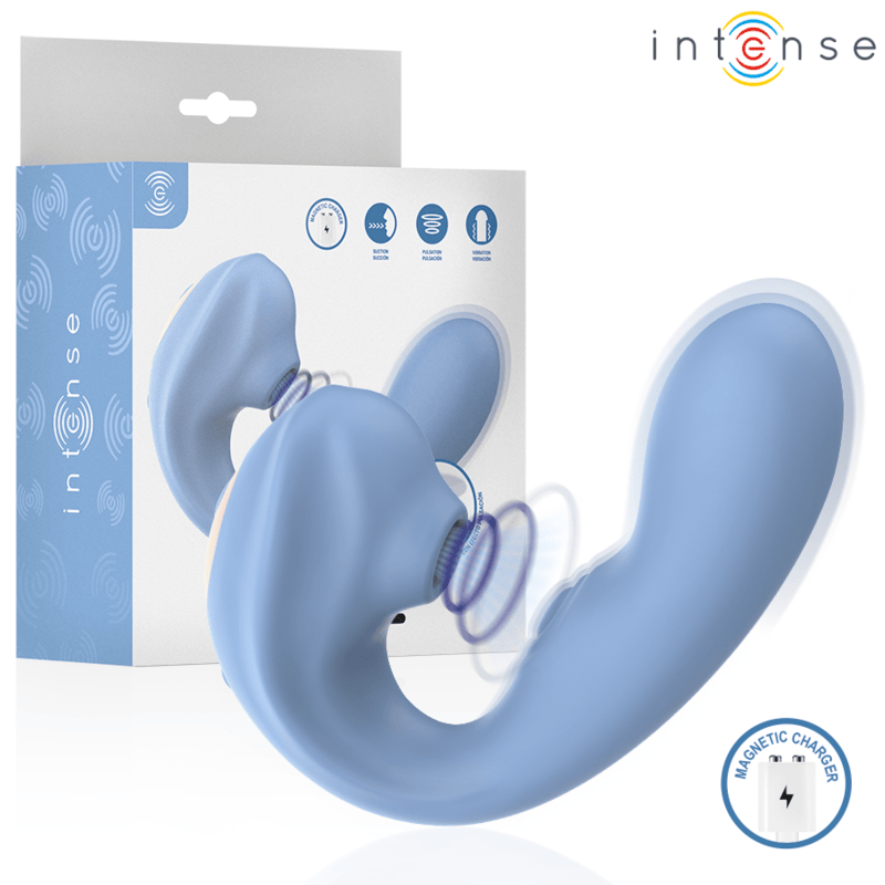 Vibrator Gina für Klitoris multifunktional Blau – Ansicht 3