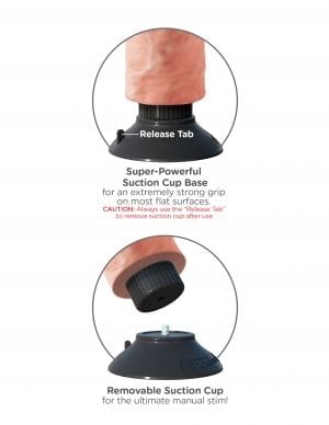 Vibrator King Cock Nude 20,3 cm – Ansicht 6