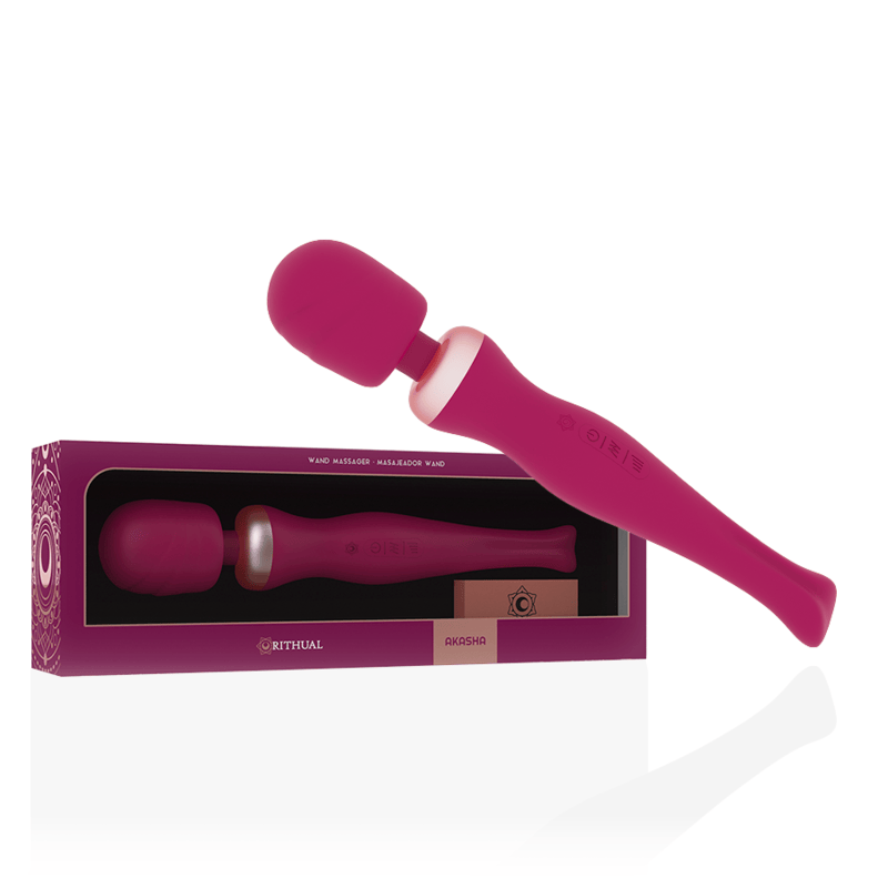 Vibrator Leistungsstarker wiederaufladbarer Akasha Wand 2.0 Orchidee – Ansicht 2
