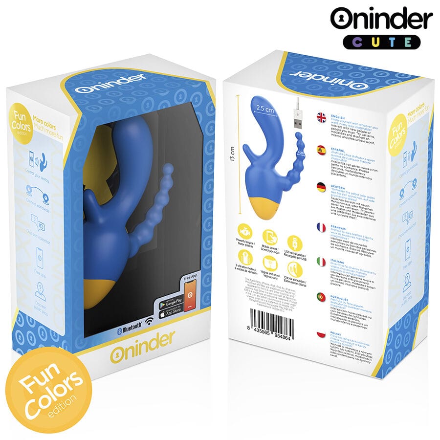 Vibrator Love 3 Some Dreifachvibrator Kostenlose Weltweite App 13 x 2,5 cm
