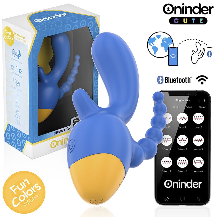 Vibrator Love 3 Some Dreifachvibrator Kostenlose Weltweite App 13 x 2,5 cm