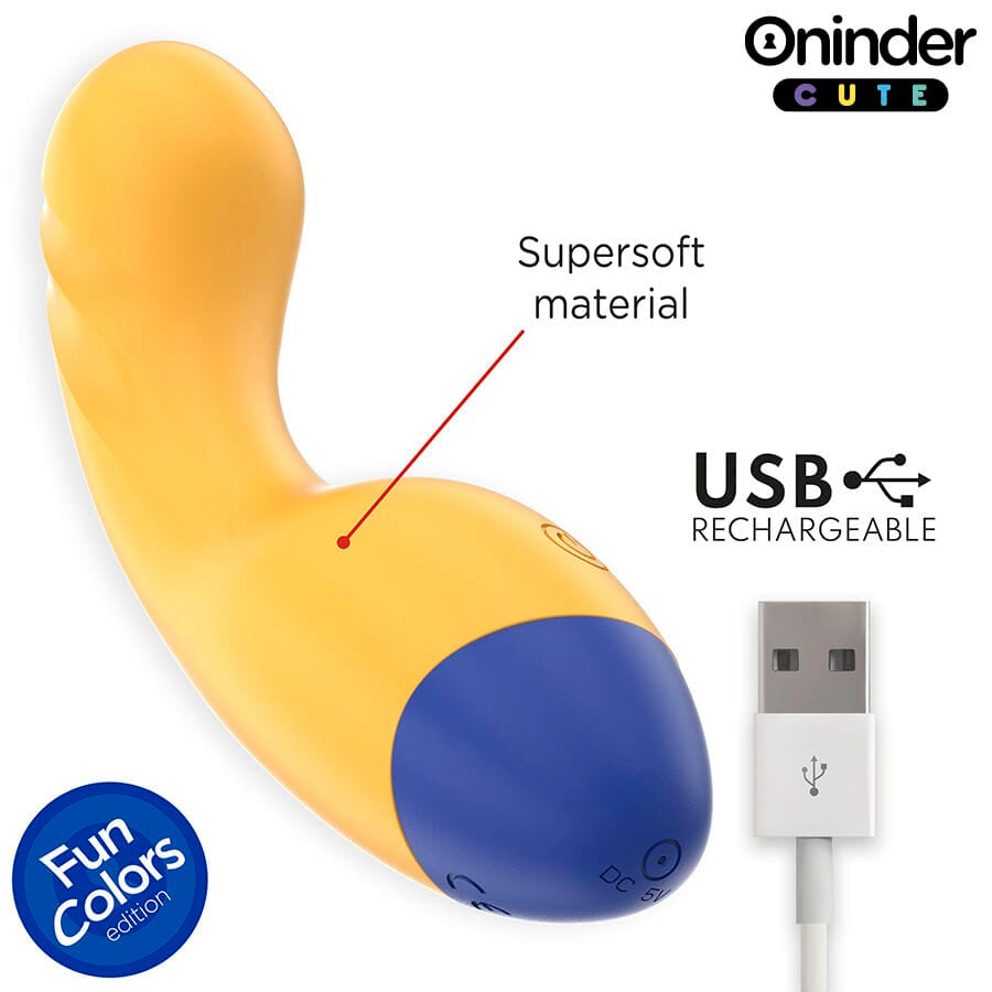 Vibrator Love Buddy Master g-Spot Kostenlose Weltweite App Gelb 3 x 3 cm