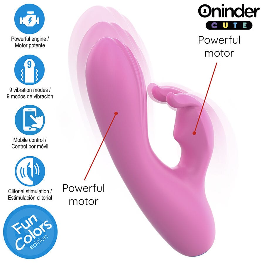 Vibrator Love Bunny g-Spot Clitoris Kostenlose Weltweite App 3 x 3 cm