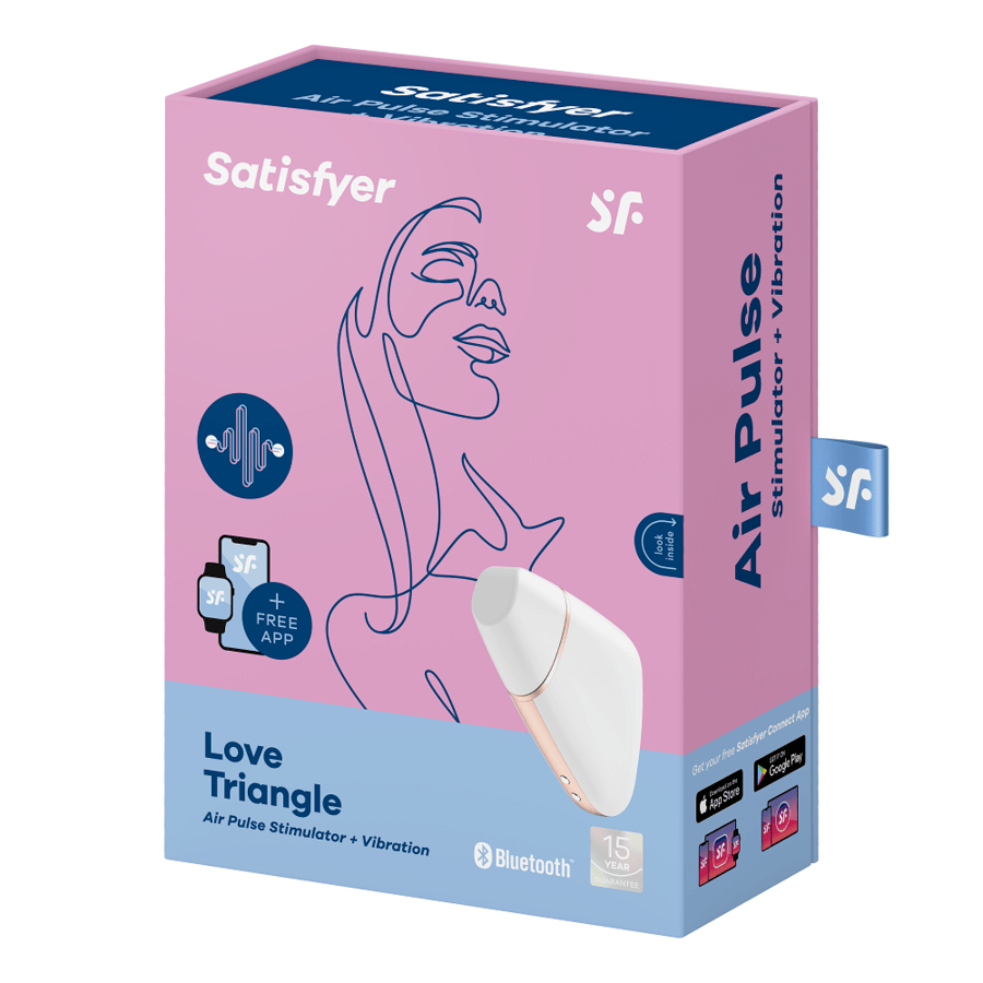 Vibrator Love Triangle Stimulator Weiß – Ansicht 7