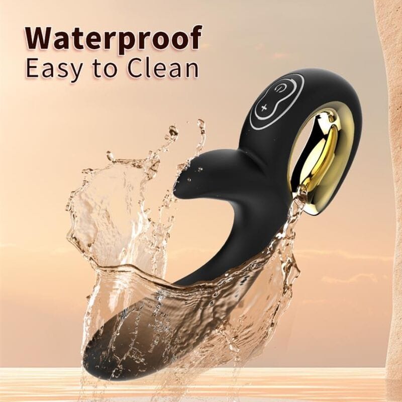 Vibrator Lulu Rabbit mit Stoßfunktion Schwarz – Ansicht 9