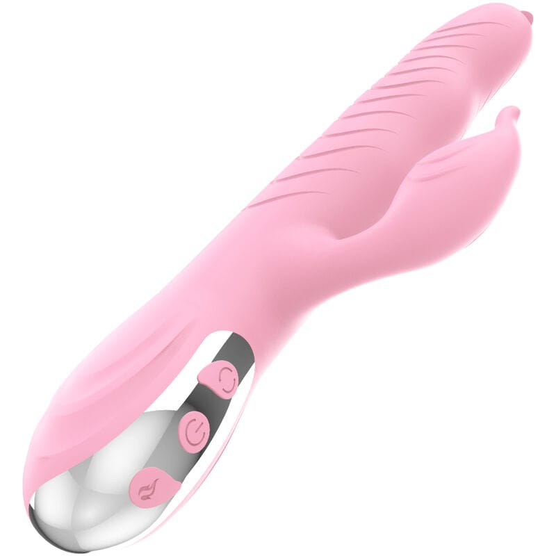 Vibrator Marcia- & Stoßender Doppelzunge-Wärmeeffekt Rosa