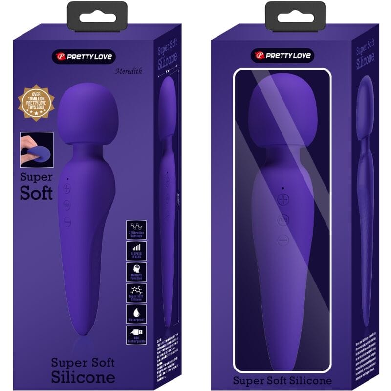 Vibrator Meredith 12 Vibrationsmodi Lila 21,5 x 5 cm