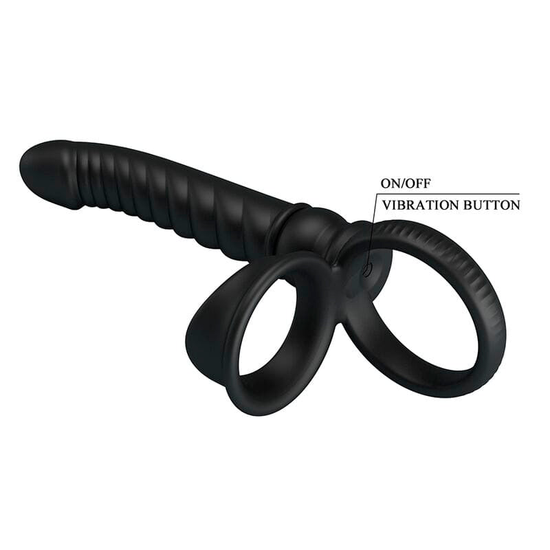 Vibrator Merritt anal mit Ring Schwarz – Ansicht 6