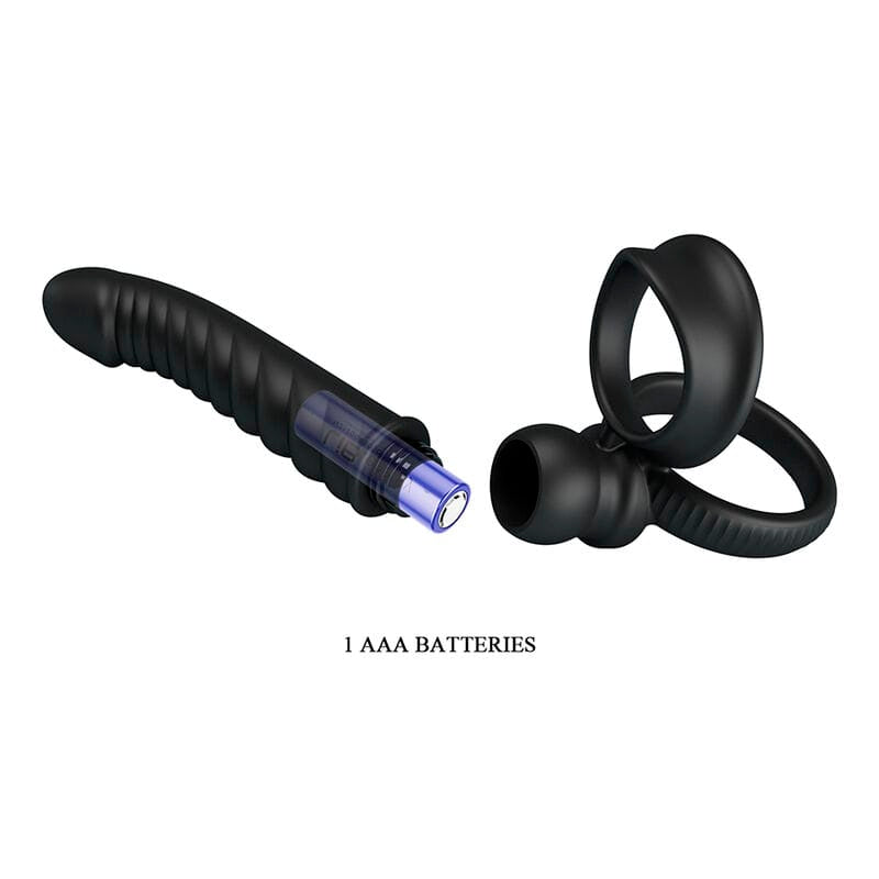 Vibrator Merritt anal mit Ring Schwarz – Ansicht 8
