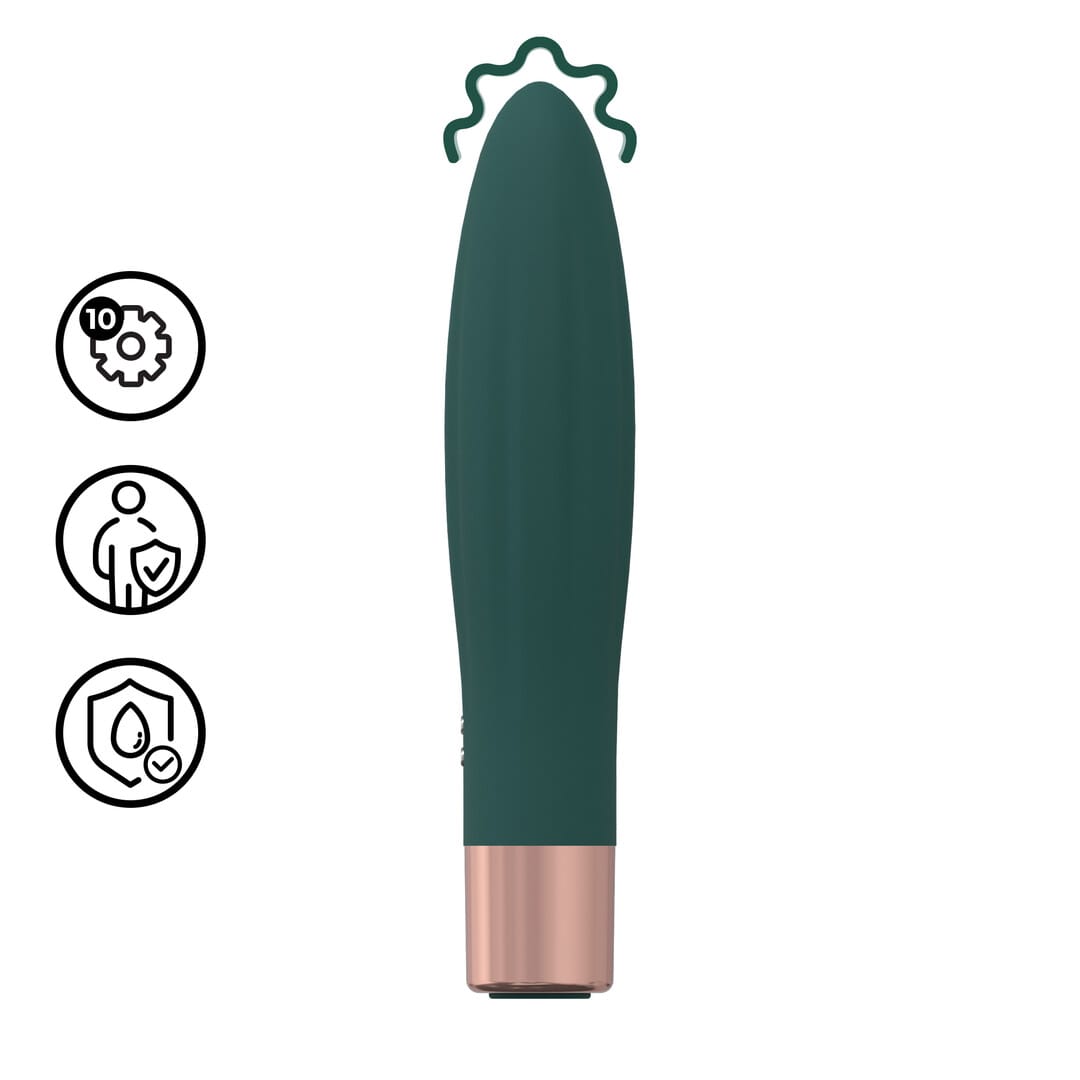 Vibrator Mini Bullet Waldgrün 14,4 x 3 cm