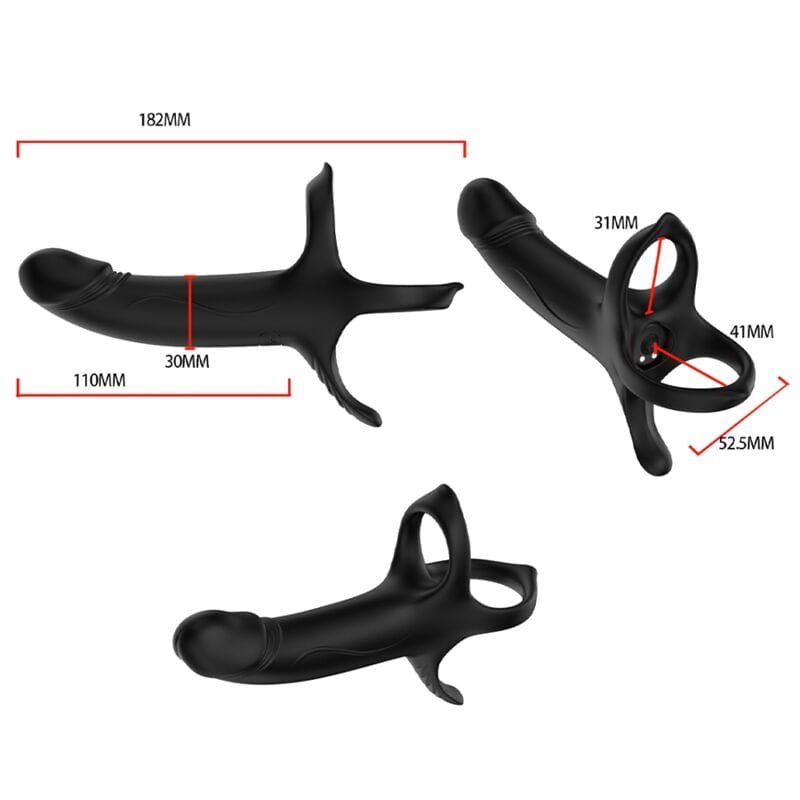 Vibrator mit Ring & Schwarz