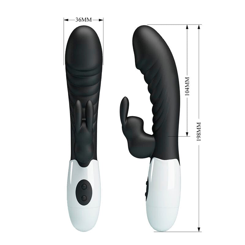 Vibrator Naughty Bunny Rabbit 30 Funktionen Schwarz – Ansicht 8