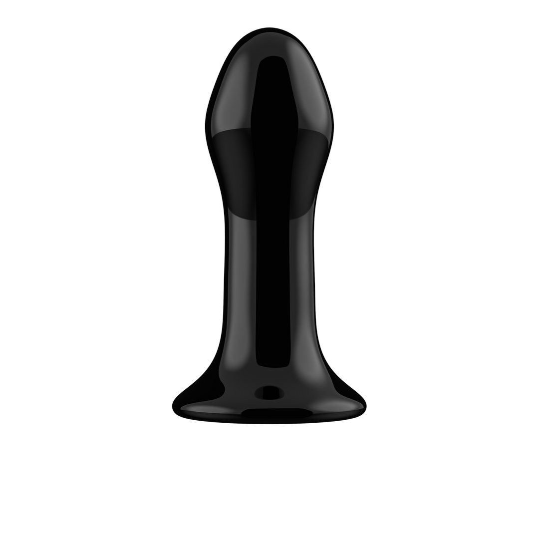 Vibrator Pluggy Glas mit Saugfuß Schwarz 9,5 x Ø 3,6 cm – Ansicht 5