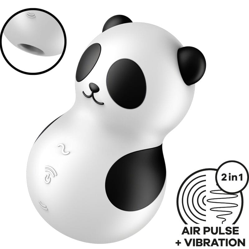 Vibrator Pocket Panda Stimulator & Schwarz Weiss