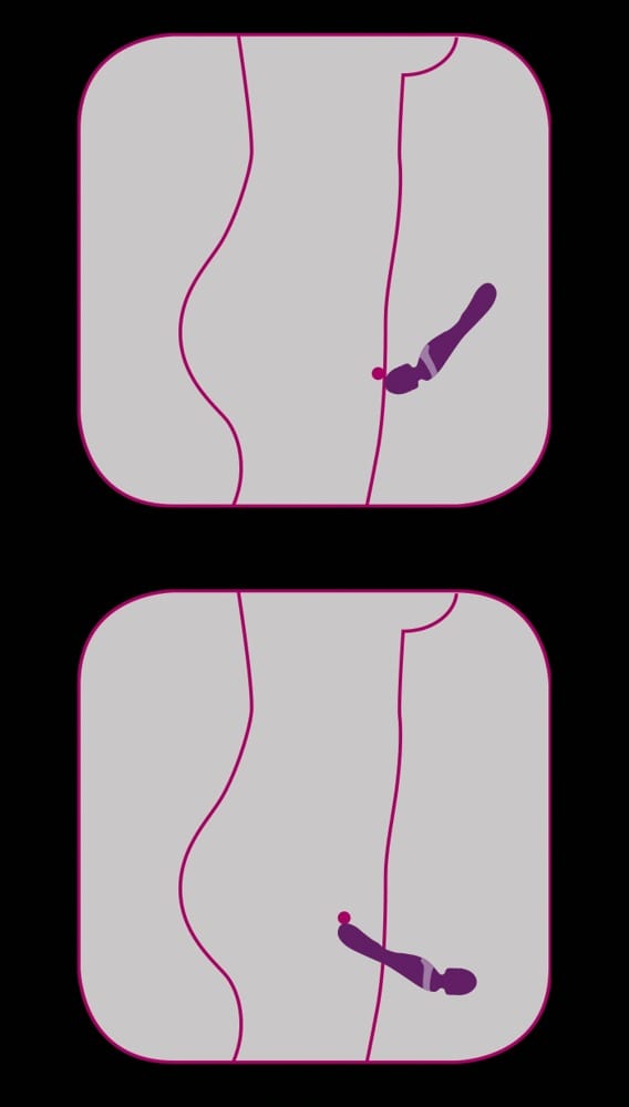 Vibrator Purple Lady 21,8 x 4,6 cm