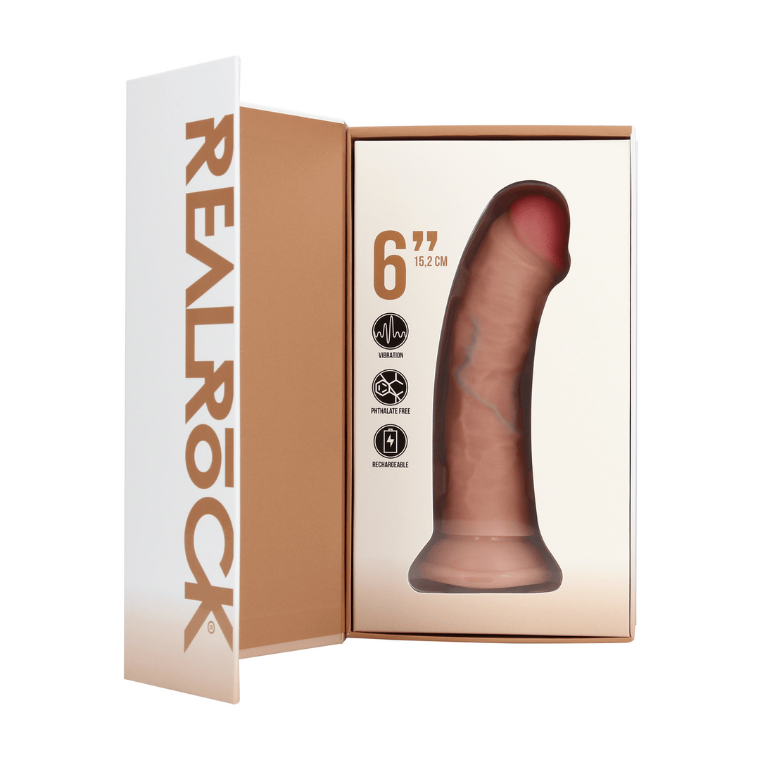 Vibrator realistisch gebogen Hautfarbe 15 x Ø 3 cm – Ansicht 4