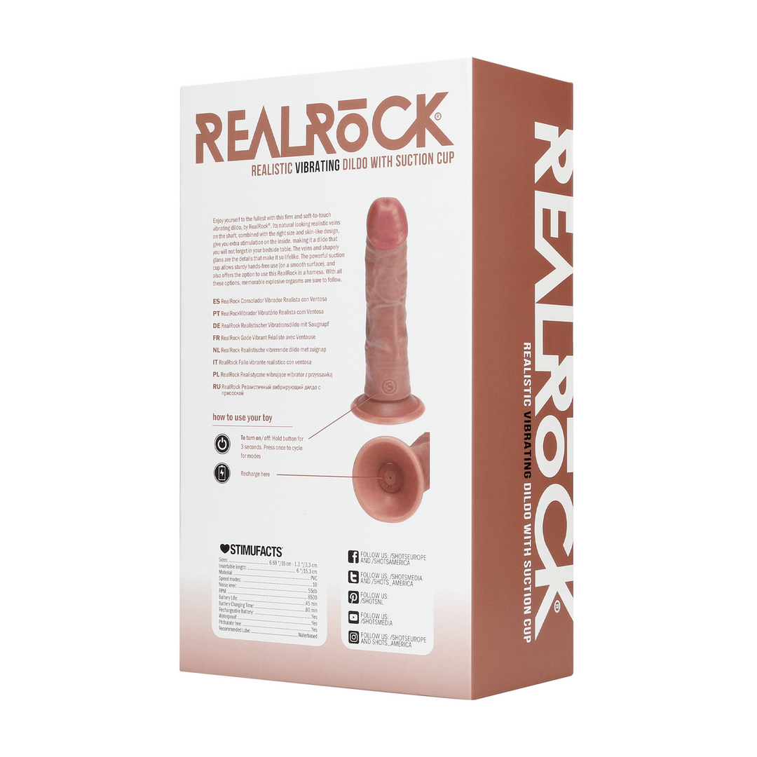 Vibrator realistisch gebogen Hautfarbe 15 x Ø 3 cm – Ansicht 14