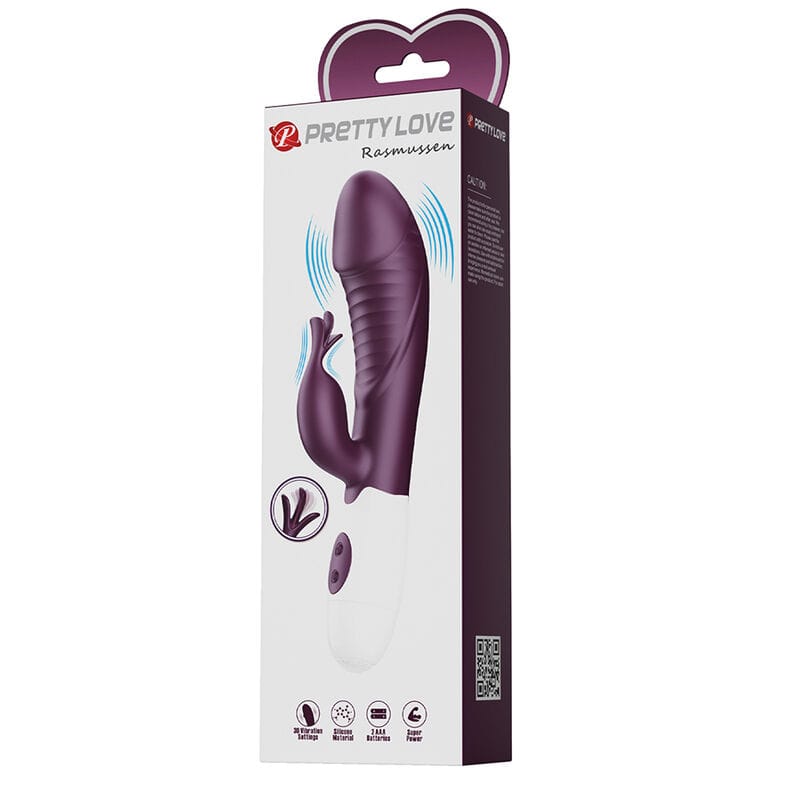 Vibrator Rogue Muse Rabbit 30 Funktionen Lila – Ansicht 7