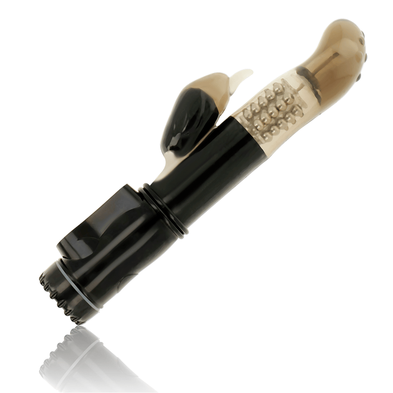 Vibrator Rotator mit Delfin-Klitoris-Stimulator Türkis 10 x 3 cm