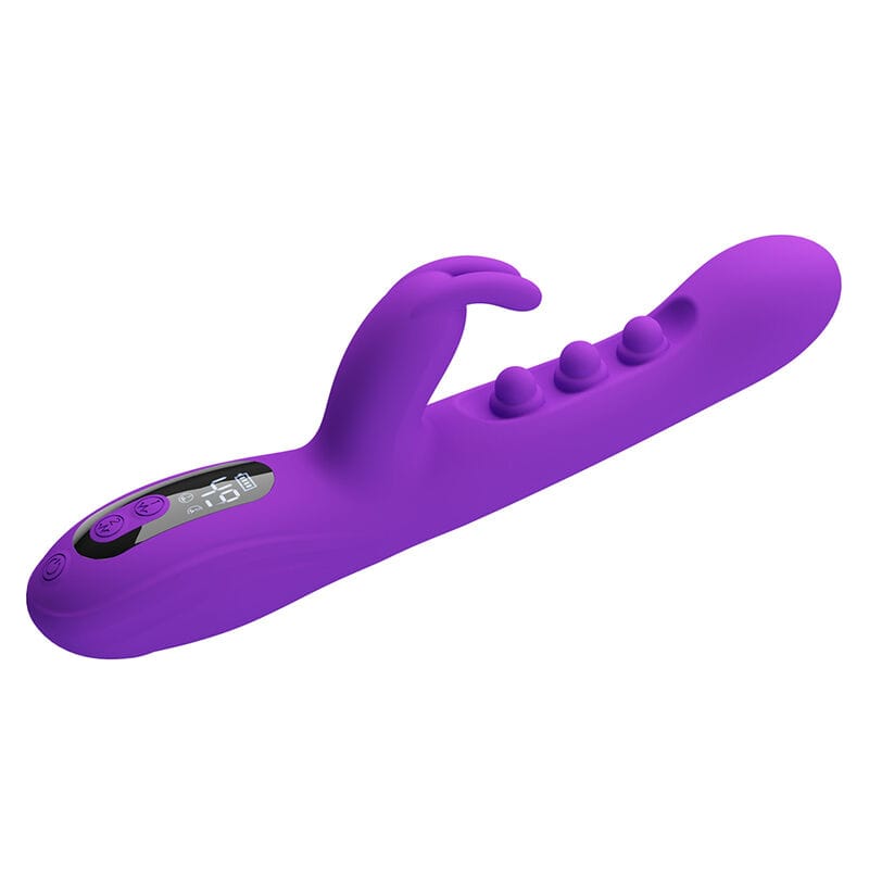Vibrator Sabien Rabbit mit Klopf-Stimulation und LED Lila – Ansicht 3
