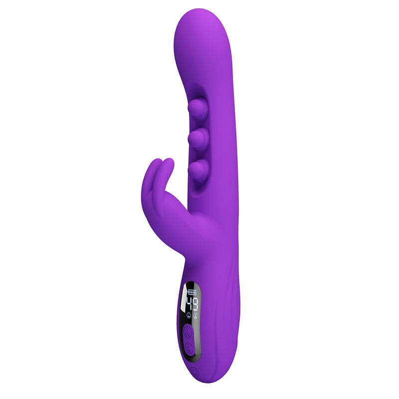 Vibrator Sabien Rabbit mit Klopf-Stimulation und LED Lila