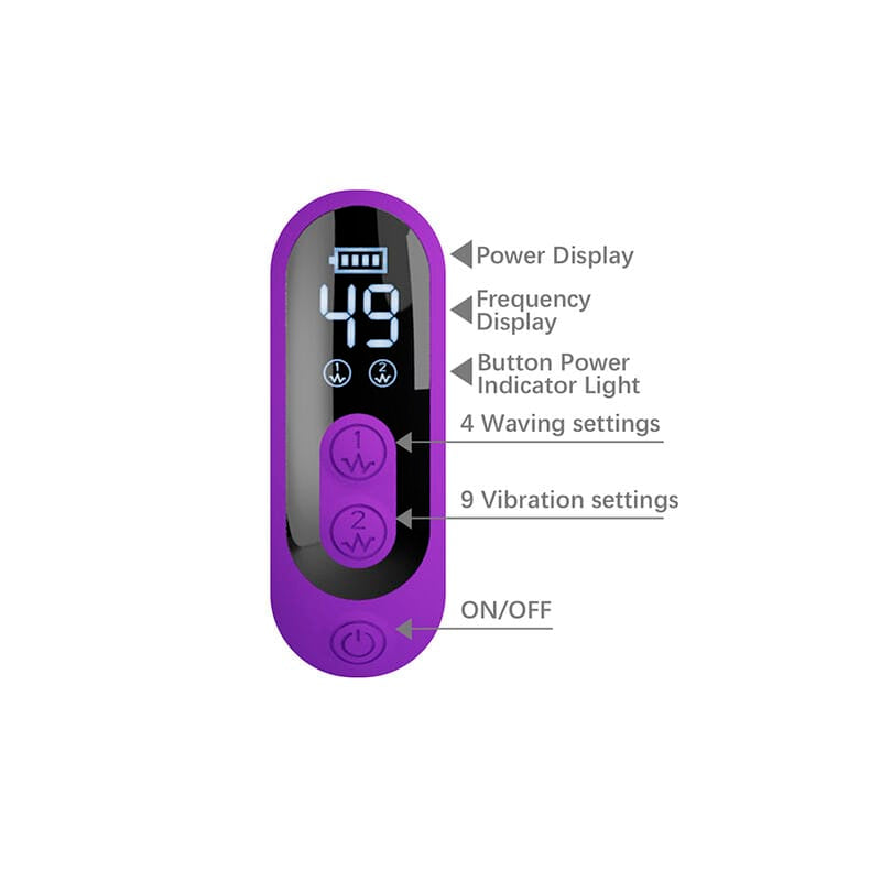 Vibrator Sabien Rabbit mit Klopf-Stimulation und LED Lila – Ansicht 9