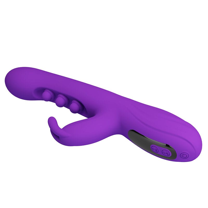Vibrator Sabien Rabbit mit Klopf-Stimulation und LED Lila – Ansicht 5