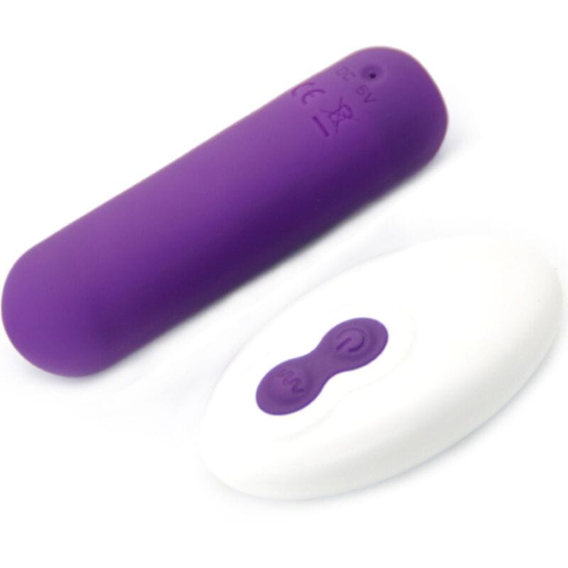 Vibrator Splash Joie Bullet Silikon Fernbedienung 10 Vibrationen Lila 75 x 19 cm