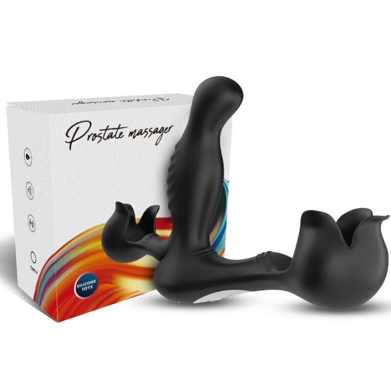 Vibrator Surround Anal & Stimulator Hoden Fernbedienung Schwarz