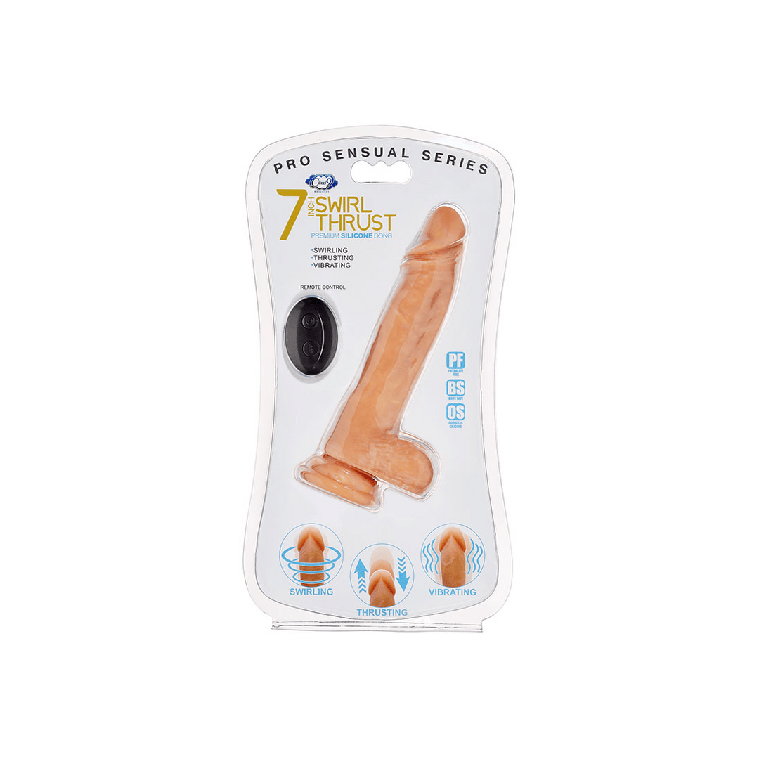 Vibrator Swirl Thrust Natur 17,8 x Ø 5,1 cm – Ansicht 2