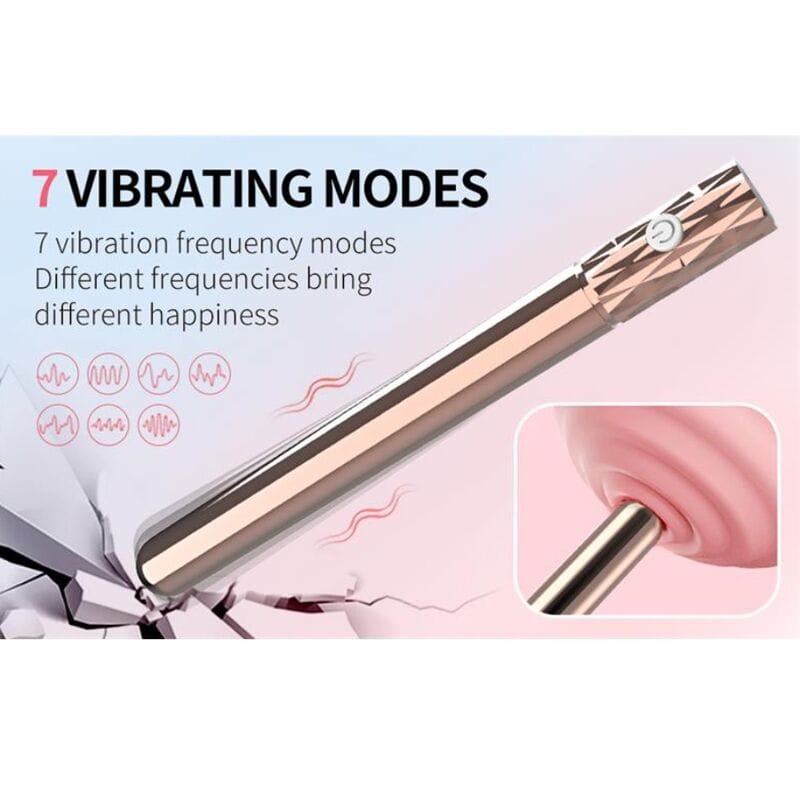 Vibrator Tia mit elektromagnetischen Impulsen Gold – Ansicht 4