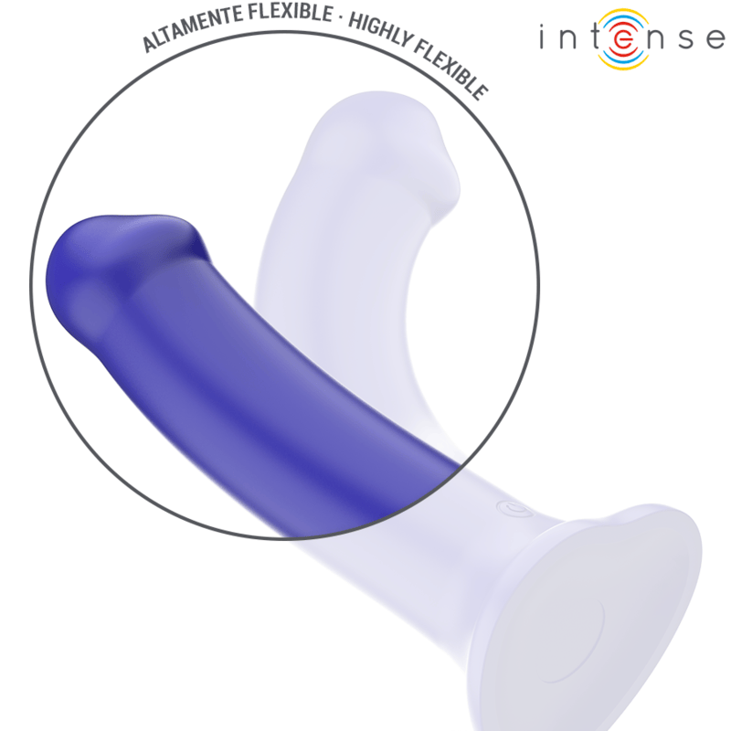 Vibrator Victoria mit Saugnapf 10 Vibrationen Dunkelblau Fernbedienung 19,5 x 3,9 cm