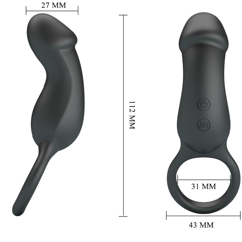 Vibrator Warren Black Analring &