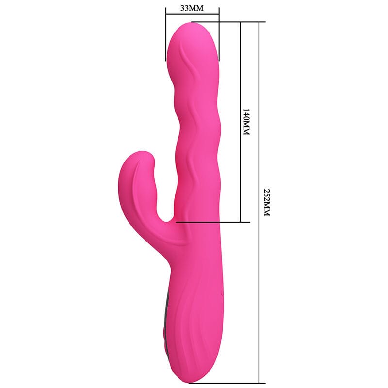 Vibrator Winters Rabbit multifunktional mit LED-Anzeige Rosa – Ansicht 7
