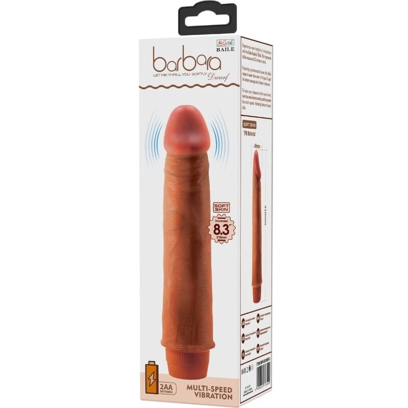 Vibrator Zwerg Mulatte 21 cm