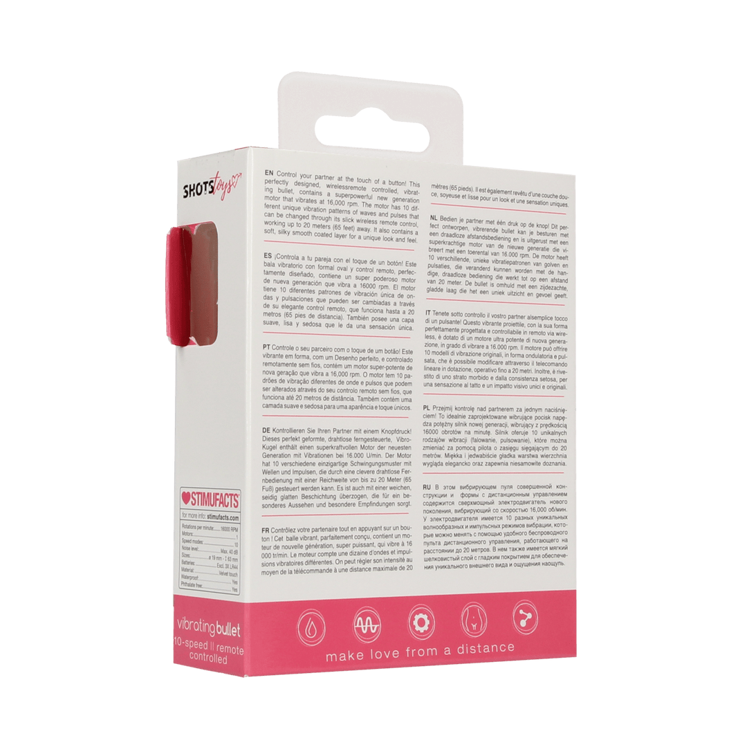 Vibro-Bullet mit Fernbedienung Pink 6,3 x Ø 1,9 cm – Ansicht 3