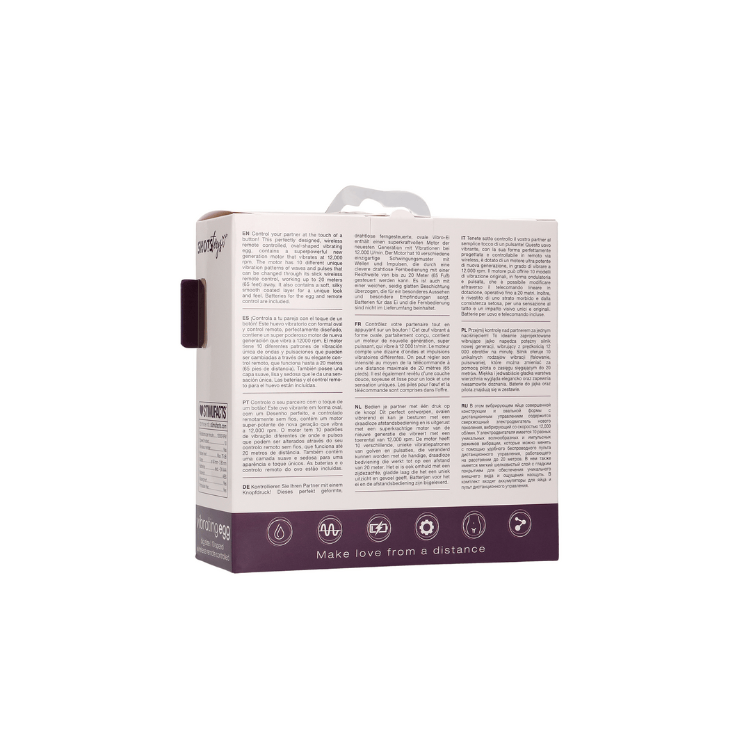 Vibro-Ei mit 10 Geschwindigkeiten und Fernbedienung 8 x Ø 3,4 cm – Ansicht 17